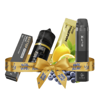 Стартовый набор Elf Bar ELFX Black + Chaser Black Blueberry Lemon Ultra 50 мг, 30 мл Черника Лимон