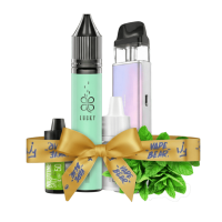 Стартовый набор Vaporesso XROS 5 mini 1500 Pastel Crystal + Lucky Spearmint 50 мг, 30 мл Мята