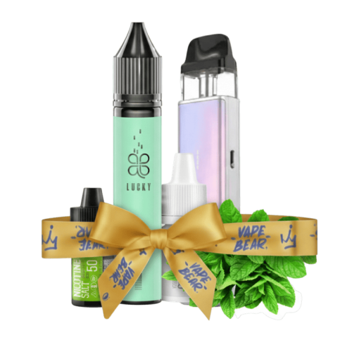 Стартовый набор Vaporesso XROS 5 mini 1500 Pastel Crystal + Lucky Spearmint 50 мг, 30 мл Мята