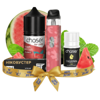 Стартовый набор Vaporesso XROS 4 Mini Camo Red + Chaser Watermelon Menthol Ultra 50 мг, 30 мл Арбуз Ментол