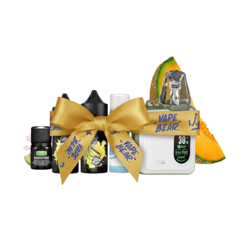 Стартовый набор OXVA Xlim SQ Pro Kit 1200 Spring White + Hype Kit Melon 50 мг, 30 мл Дыня