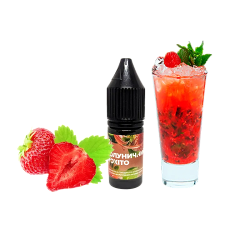 Рідина 420 Liquid Salt Полуничний Мохіто 50 мг 10 мл