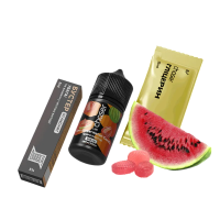 Рідина Chaser Salt Lux Sour Watermelon Candy Ultra 30 мл 50 мг Кисла Кавунова Цукерка Самозаміс