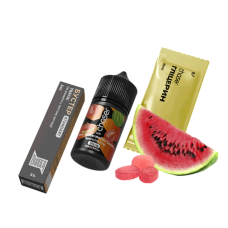 Рідина Chaser Salt Lux Sour Watermelon Candy Ultra 30 мл 50 мг Кисла Кавунова Цукерка Самозаміс Рідина Chaser Salt Lux Sour Watermelon Candy Ultra 30 мл 50 мг Кисла Кавунова Цукерка Самозаміс