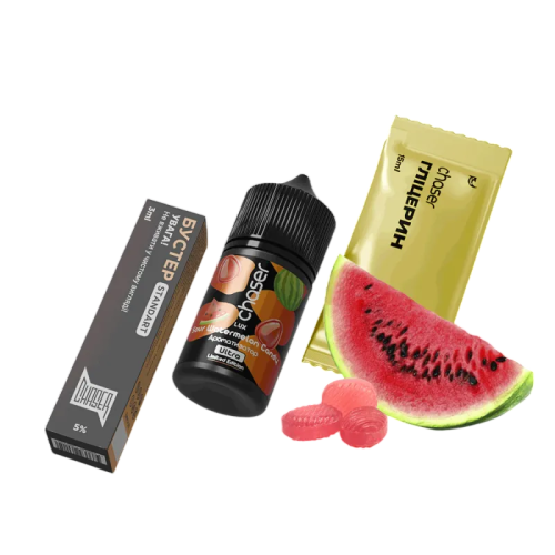 Рідина Chaser Salt Lux Sour Watermelon Candy Ultra 30 мл 50 мг Кисла Кавунова Цукерка Самозаміс