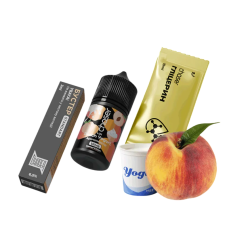 Рідина Chaser Salt Lux Peach Yogurt Ultra 30 мл 65 мг Персик Йогурт Самозаміс Рідина Chaser Salt Lux Peach Yogurt Ultra 30 мл 65 мг Персик Йогурт Самозаміс