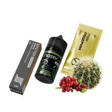 Рідина Chaser Salt Mix Cranberry Cactus Ultra 30 мл 65 мг Журавлина Кактус Самозаміс Рідина Chaser Salt Mix Cranberry Cactus Ultra 30 мл 65 мг Журавлина Кактус Самозаміс
