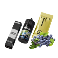 Рідина Chaser Salt Nova Blueberry&Basil Ultra 30 мл 65 мг Чорниця Базилік Самозаміс