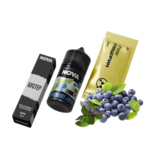 Рідина Chaser Salt Nova Blueberry&Basil Ultra 30 мл 65 мг Чорниця Базилік Самозаміс