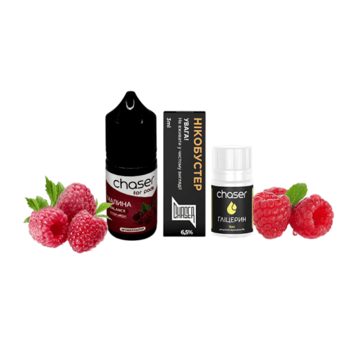 Жидкость Chaser Salt Raspberry Ultra 30 мл 65 мг Малина Самозамес