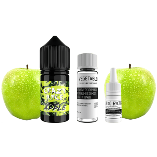 Жидкость Crazy Salt Juice Apple 30 мл 50 мг Яблоко Самозамес