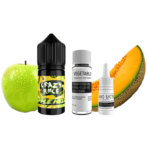 Жидкость Crazy Salt Juice Apple Melon 30 мл 50 мг Яблоко Дыня Самозамес