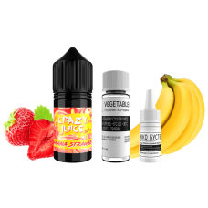 Жидкость Crazy Salt Juice Banana Straw 30 мл 50 мг Банан Клубника Самозамес Жидкость Crazy Salt Juice Banana Straw 30 мл 50 мг Банан Клубника Самозамес