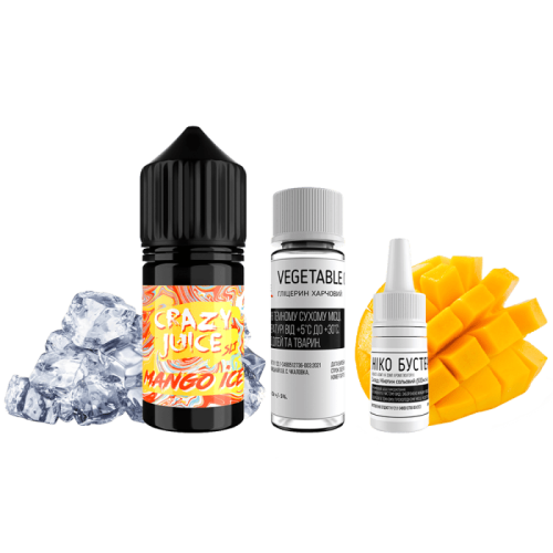 Жидкость Crazy Salt Juice Mango Ice 30 мл 50 мг Манго Лёд Самозамес