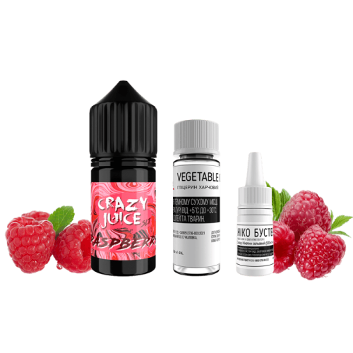 Жидкость Crazy Salt Juice Rasberry 30 мл 50 мг Малина Самозамес