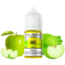 Жидкость Elf Liq Salt Sour Apple 30 мл 50 мг Кислое Яблоко Самозамес Жидкость Elf Liq Salt Sour Apple 30 мл 50 мг Кислое Яблоко Самозамес