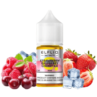 Жидкость Elf Liq Salt Strawberry Raspberry Cherry Ice 30 мл 50 мг Клубника Малина Вишня Лед Самозамес   