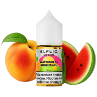 Жидкость Elf Liq Salt Watermelon Sour Peach 30 мл 50 мг Арбуз Кислый Персик Самозамес  
