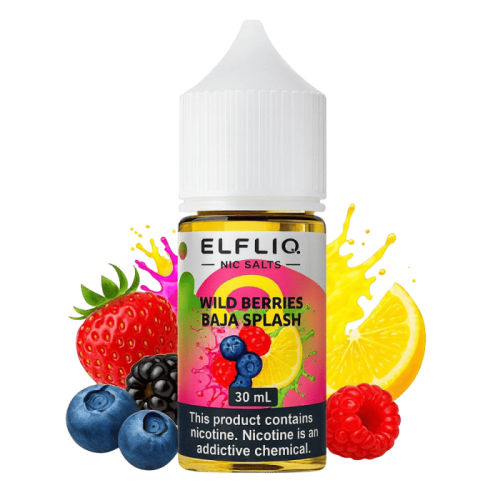 Жидкость Elf Liq Salt Wild Berries Baja Splash 30 мл 50 мг Лесные ягоды Самозамес