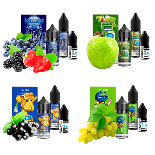 Жидкость Flavorlab Salt FL350 Grape 30 мл 50 мг Виноград Самозамес