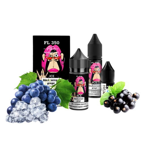 Рідина Flavorlab Salt FL350 Ice Black Currant Grape 30 мл 50 мг Чорна Cмородина Виноград Лід Самозаміс
