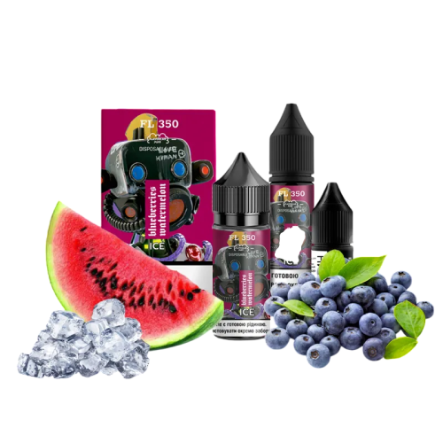 Рідина Flavorlab Salt FL350 Ice Blueberry Watermelon 30 мл 50 мг Чорниця Кавун Лід Самозаміс