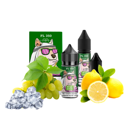 Жидкость Flavorlab Salt FL350 Ice Grape Lemon 30 мл 50 мг Виноград Лимон Лед Самозамес