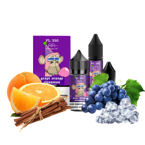 Рідина Flavorlab Salt FL350 Ice Grape Orange Сinnamon 30 мл 50 мг Виноград Апельсин Кориця Лід Самозаміс