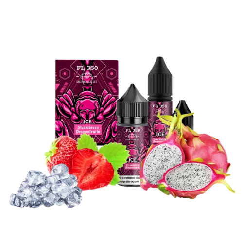 Рідина Flavorlab Salt FL350 Ice Strawberry Dragonfruit 30 мл 50 мг Полуниця Пітайя Лід Самозаміс