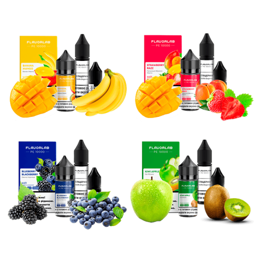Жидкость Flavorlab Salt PE 10000 Apple Orange Cinnamon 30 мл 50 мг Яблоко апельсин корица Самозамес