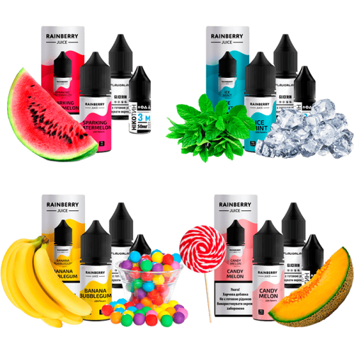 Жидкость Flavorlab Salt Rainberry Juice Apple Grape 30 мл 65 мг Яблоко Виноград Самозамес