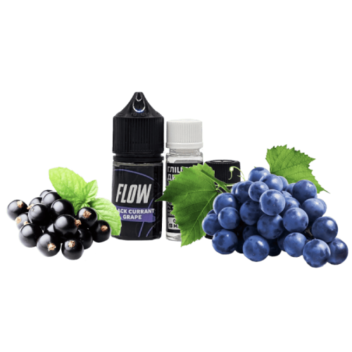 Жидкость Flow Salt Black Currant Grape 30 мл 50 мг Черная Смородина Виноград Самозамес
