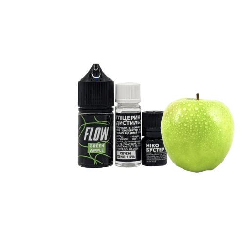 Жидкость Flow Salt Green Apple 30 мл 50 мг Зелное Яблоко Самозамес