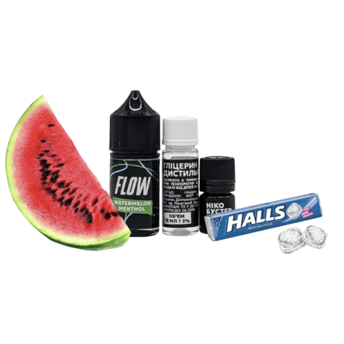 Жидкость Flow Salt Watermelon Menthol 30 мл 50 мг Арбуз Ментол Самозамес
