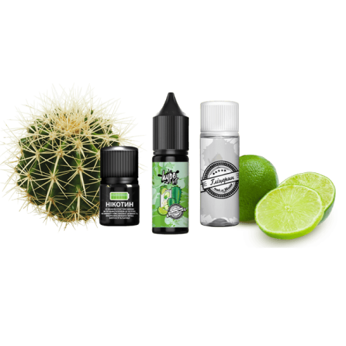 Жидкость Hype Salt Kit Cactus Lime 15 мл 50 мг Кактус Лайм Самозамес