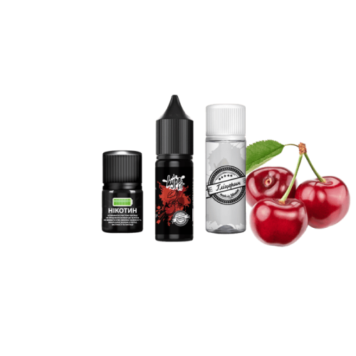 Жидкость Hype Salt Kit Cherry 15 мл 50 мг Вишня Самозамес
