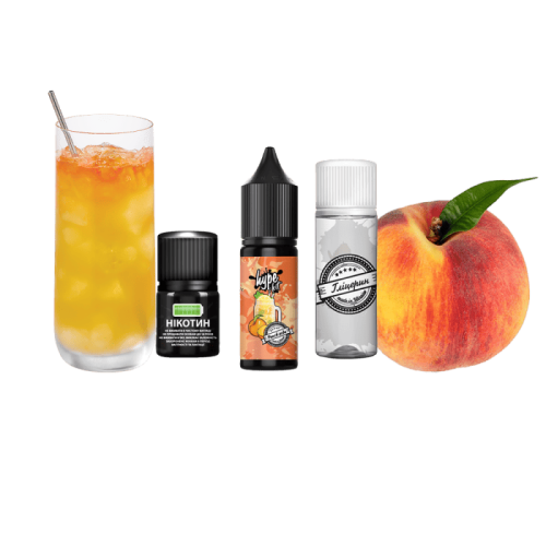 Жидкость Hype Salt Kit Peach Soda 15 мл 50 мг Персиковая Содовая Самозамес