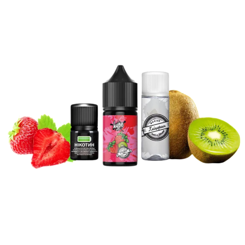Рідина Hype Salt Kit Strawberry Kiwi 30 мл 50 мг Полуниця Ківі Самозаміс