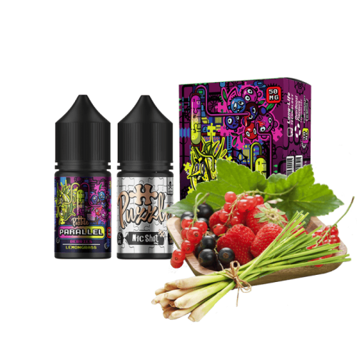 Жидкость In Bottle Salt Parallel Puzzle Berries Lemongrass 30 мл 50 мг Ягоды Лемонграсс Самозамес