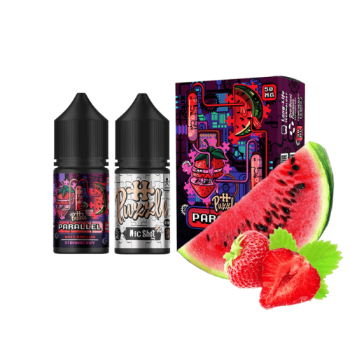 Рідина In Bottle  Salt Parallel Puzzle Strawberry Watermelon 30 мл 50 мг Полуниця Кавун Самозаміс