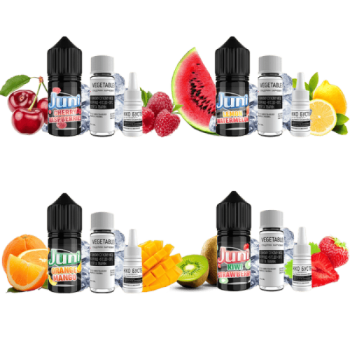 Жидкость Juni Salt Silver Ice Cherry Raspberry 30 мл 50 мг Вишня Малина Лёд Самозамес