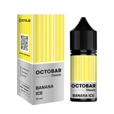 Жидкость Octobar Classic Hard Salt Banana Ice 30 мл 65 мг Банан Лед Самозамес Жидкость Octobar Classic Hard Salt Banana Ice 30 мл 65 мг Банан Лед Самозамес