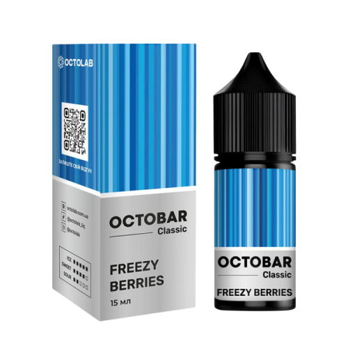 Жидкость Octobar Classic Hard Salt Freezу Berries 30 мл 65 мг Черника, Ежевика, Лед Самозамес