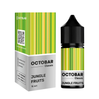 Жидкость Octobar Classic Hard Salt Jungle Fruits 30 мл 65 мг Маракуйя, Папайя, Лед Самозамес