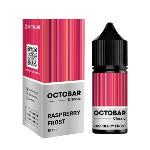 Жидкость Octobar Classic Hard Salt Raspberry Frost 30 мл 65 мг Малина, Лед Самозамес