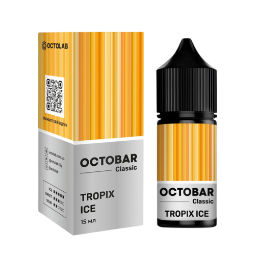 Жидкость Octobar Classic Hard Salt Tropix Ice 30 мл 65 мг Манго Ананас Лед Самозамес