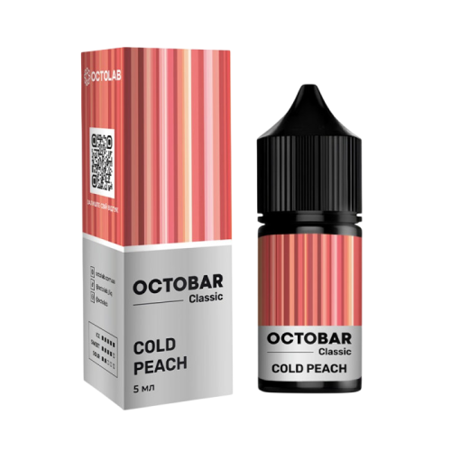 Жидкость Octobar Classic Salt Cold Peach 10 мл 50 мг Персик Лед Самозамес
