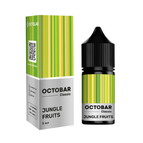 Жидкость Octobar Classic Salt Jungle Fruits 10 мл 50 мг Маракуйя, Папайя, Лед Самозамес