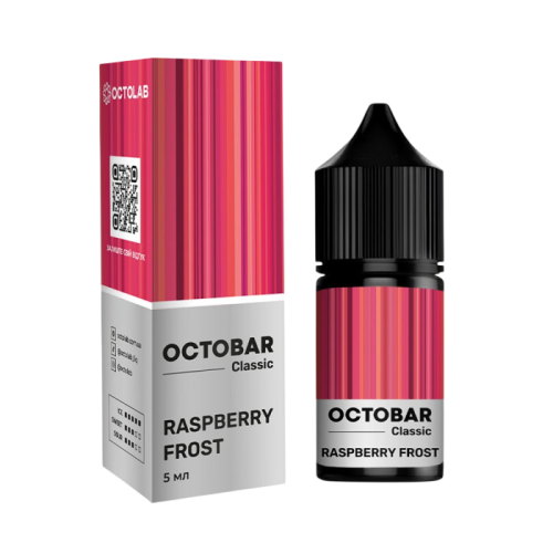 Жидкость Octobar Classic Salt Raspberry Frost 10 мл 50 мг Малина, Лед Самозамес