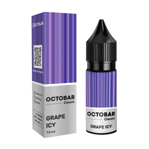 Жидкость Octobar Classic Salt Grape Ice 15 мл 50 мг Виноград Лед Самозамес
